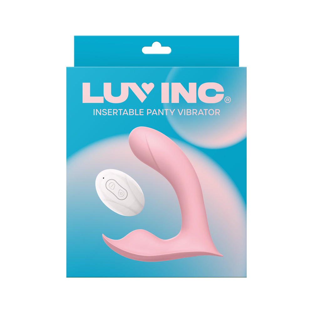 Luv Inc Pv71 Insertable Panty Vibrator Pink Luv Inc PV71 pink insertable panty vibrator package front