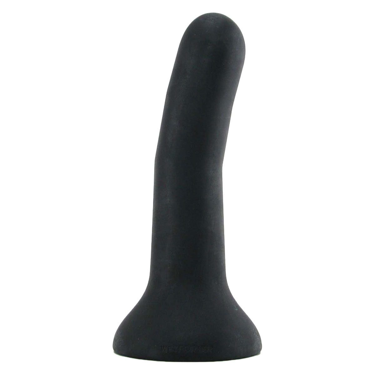 Wet For Her FIVE Large 5.5 in. Dildo Black black Wet For Her FIVE Large dildo with elongated curved shaft and broad flared base