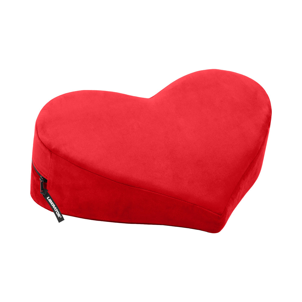 Liberator Heart Wedge Red red Liberator Heart Wedge cushion with contoured top and side zipper