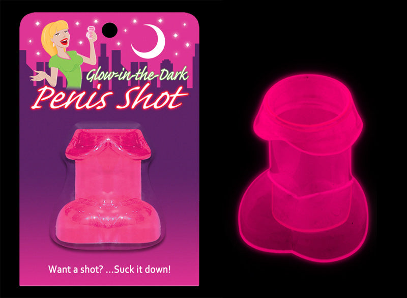 Glow-in-the-Dark Penis Shot Pink Glow-in-the-Dark Penis Shot Pink