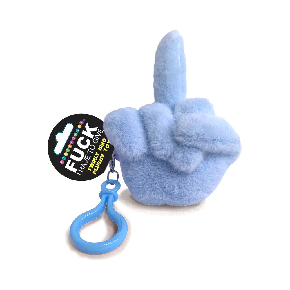 Fucks To Give Twirly Bird Plushie Blue Blue Fucks To Give Twirly Bird plushie with matching clip