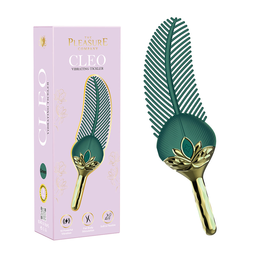 The Pleasure Company Cleo Vibrating Tickler Green The Pleasure Company Cleo Vibrating Tickler Green