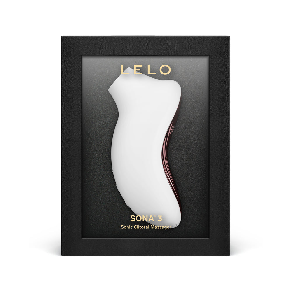 LELO SONA 3 Clitoral Stimulator Cream LELO SONA 3 cream stimulator in black display box