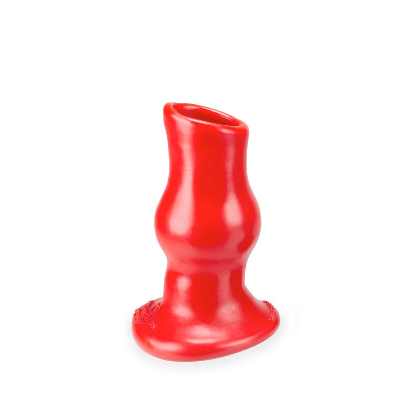 OxBalls Pig Hole Deep-1, Hollow Plug, Small, Red OxBalls Pighole Deep 1 Small Red Hollow Plug upright
