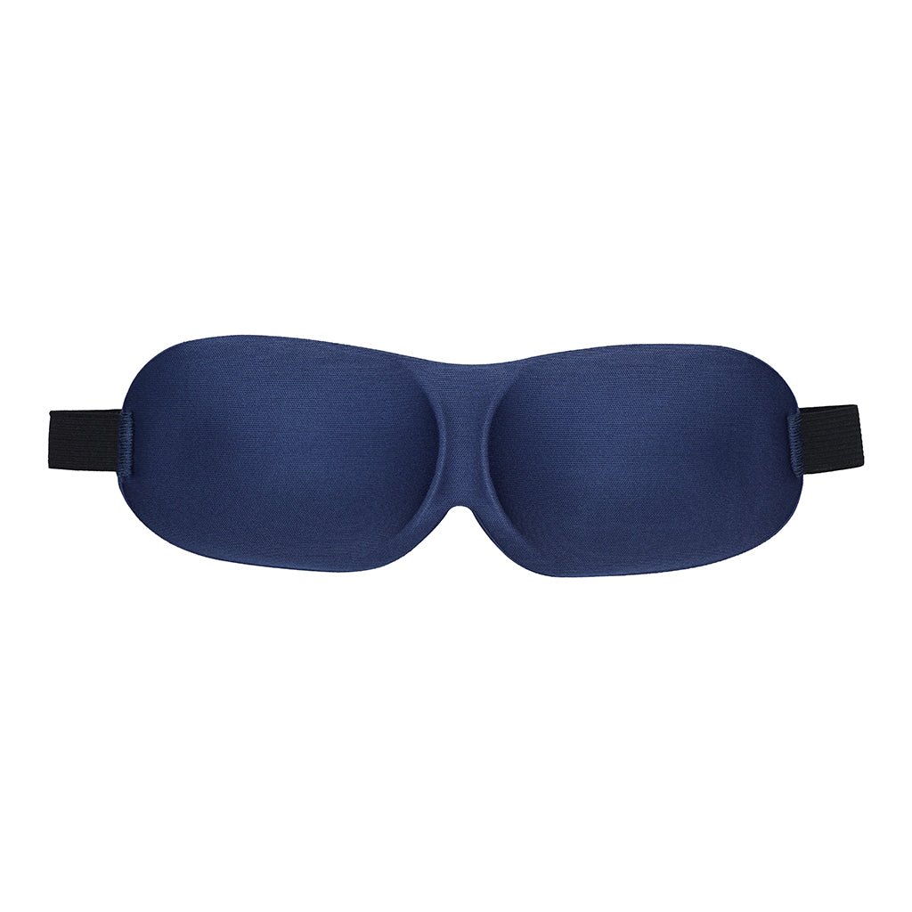 Ouch! 3D Mask Navy Front view of navy Ouch 3D mask with black side straps