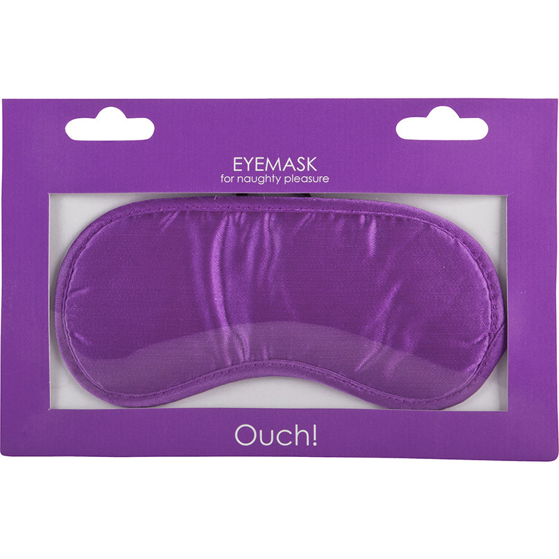 Ouch! Eye mask Blindfold Purple Purple Ouch eye mask blindfold with black elastic strap in retail card
