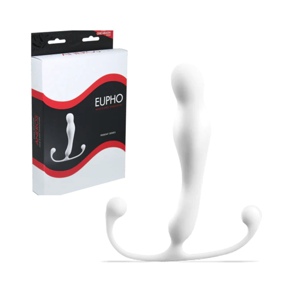 Aneros Trident Series Eupho Prostate Stimulator Aneros Trident Eupho slim white stimulator with carton