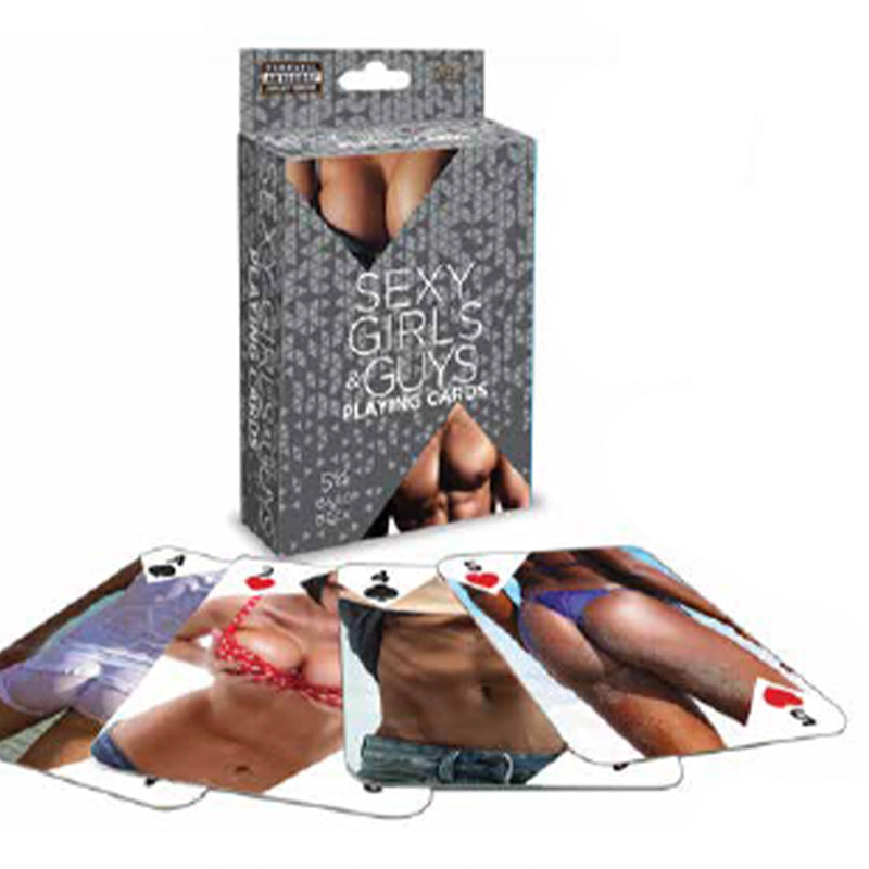 Sexy Girl and Guy Playing Cards Sexy Girls and Guy card deck with black box and photo playing cards