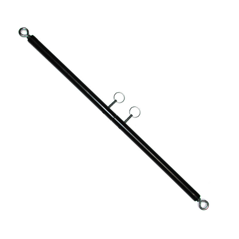 KinkLab Adjustable Spreader Bar (Black) KinkLab Adjustable Spreader Bar black telescoping bar with four silver loops