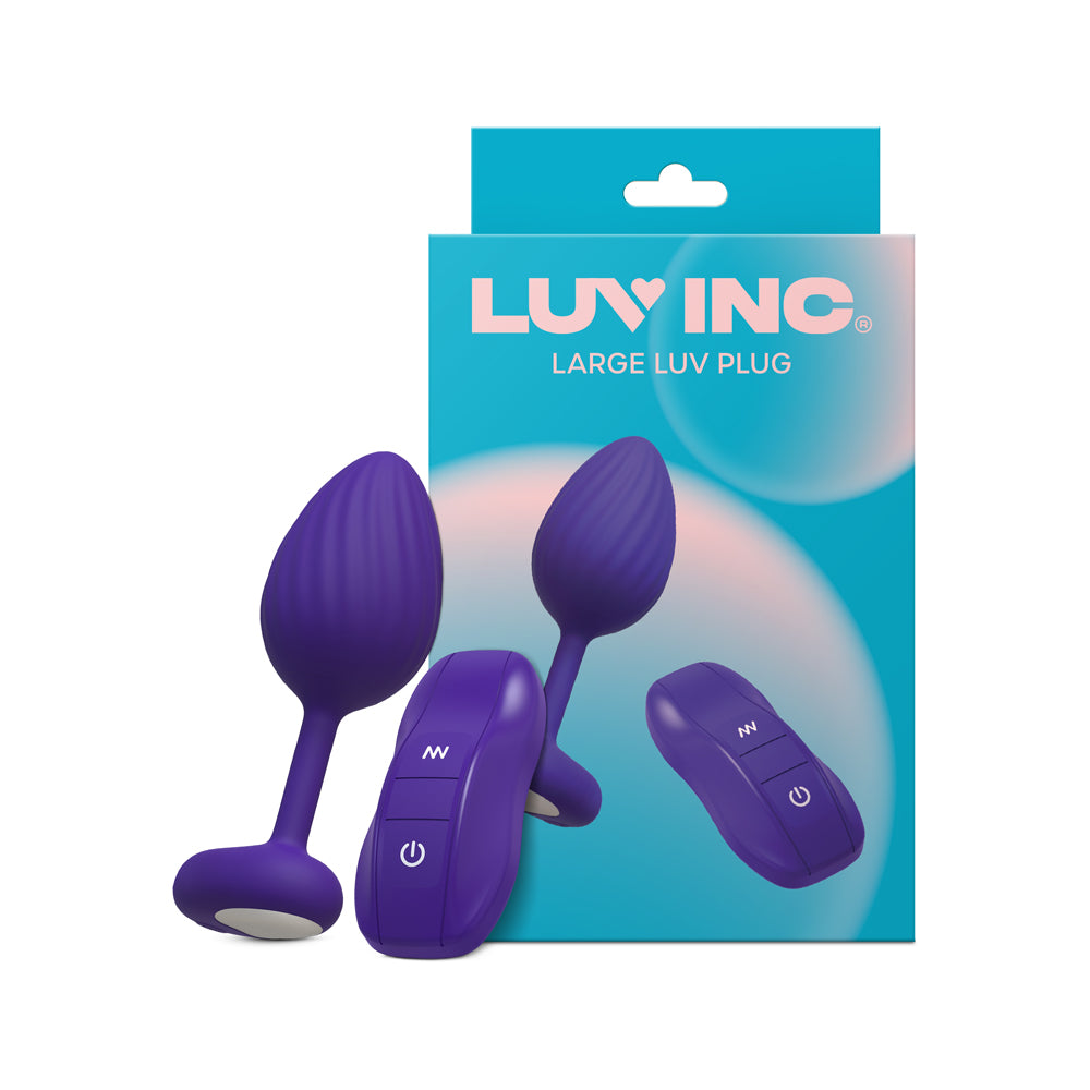 Luv Inc. Lp41: Luv Plug Purple Large Luv Inc. LP41 large purple plug with car-shaped remote and retail box