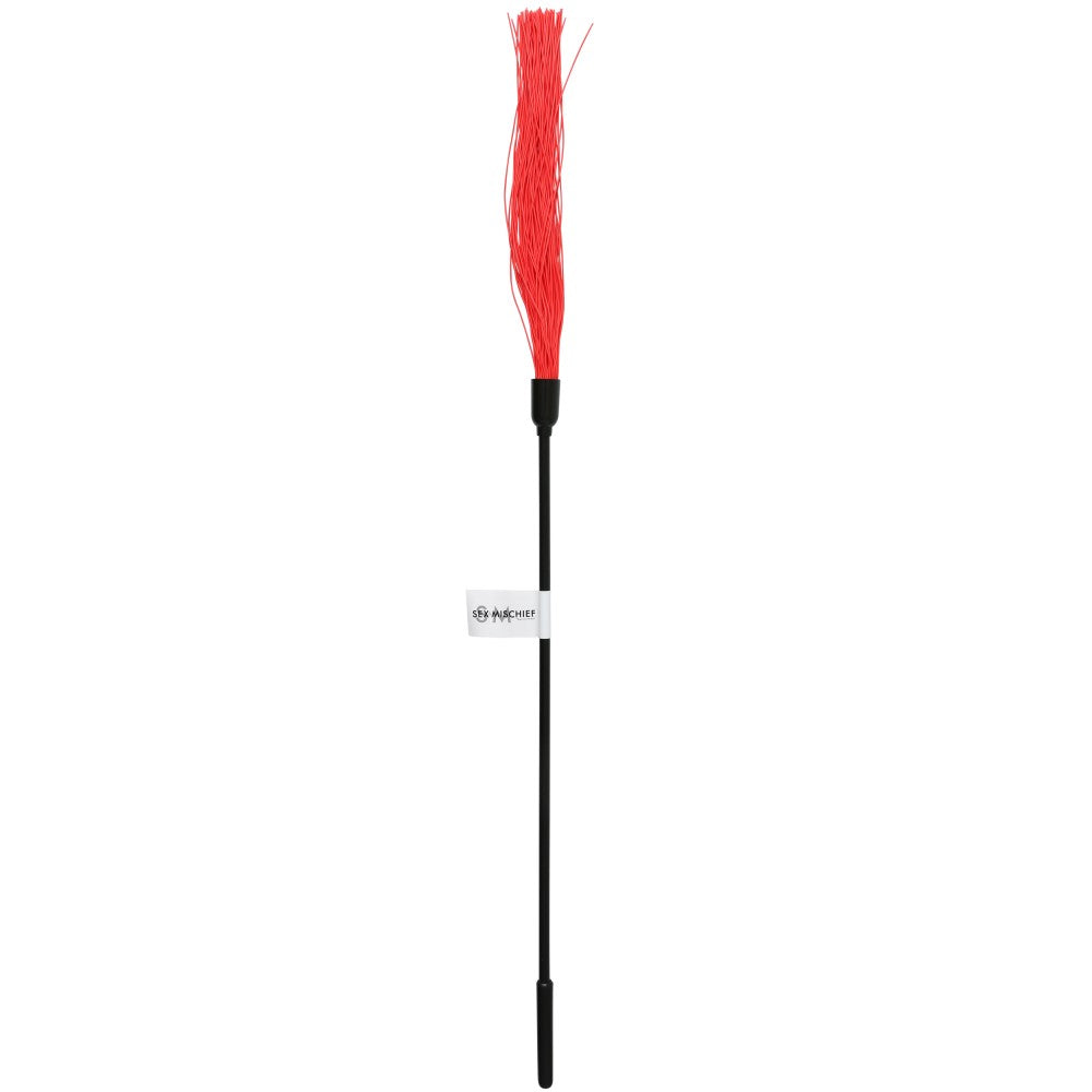 Sportsheets Sex & Mischief Rubber Tickler Red Sex and Mischief Red Rubber Tickler full tickler with red silicone strand bundle