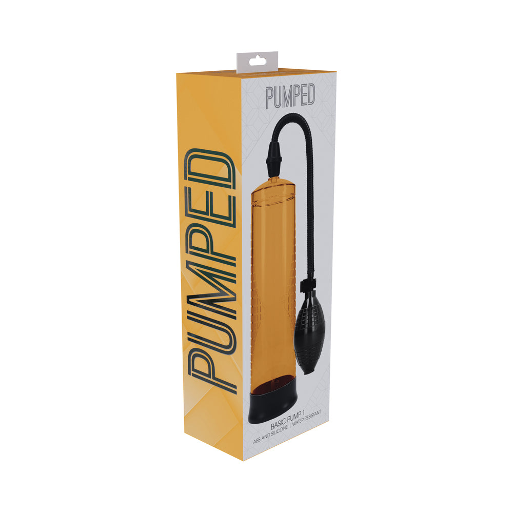 Pumped Basic Pump 1 Water Resistant Orange Orange Shots Pumped Basic Pump 1 with black squeeze bulb in retail box