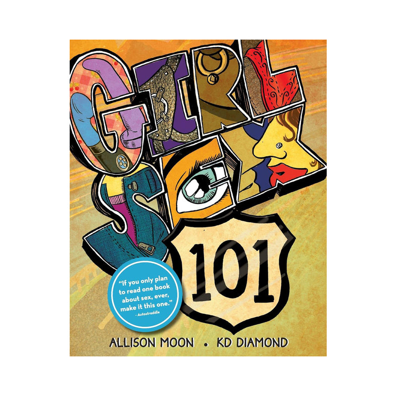 Girl Sex 101 colorful Girl Sex 101 paperback cover by Allison Moon and KD Diamond