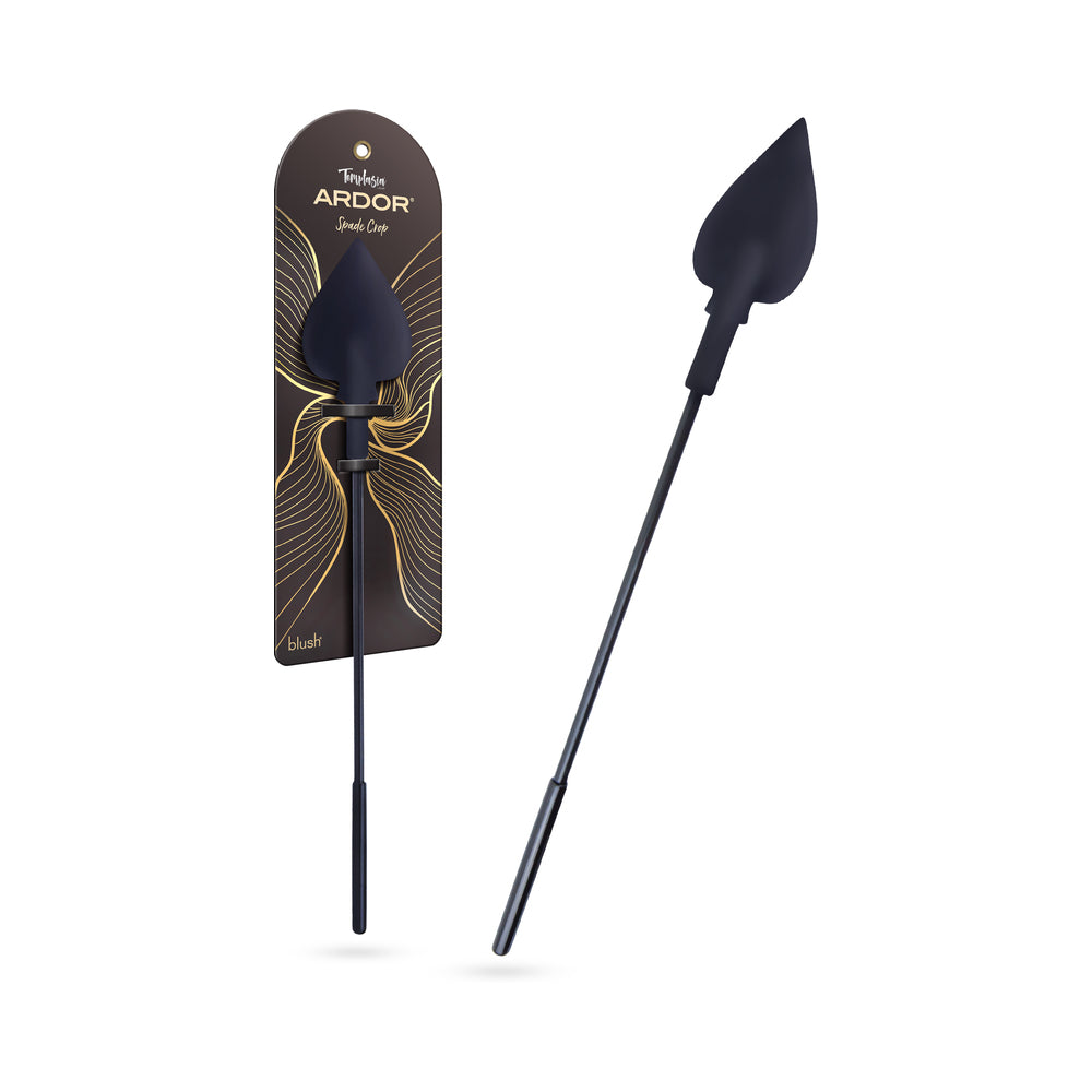 Temptasia Ardor Spade Crop Black Temptasia Ardor black spade crop with black retail display card