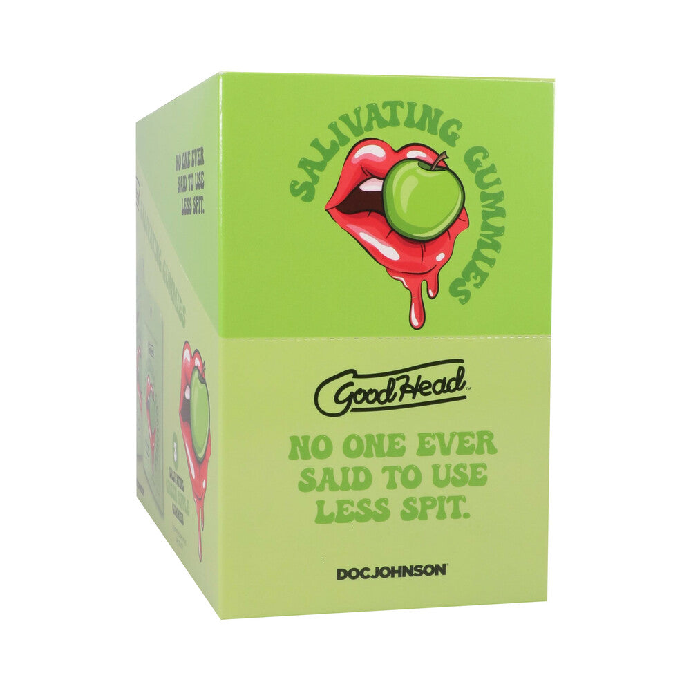 GoodHead Salivating Gummies 24-Pack Display Green Apple GoodHead Green Apple Gummies green 24-pack counter display
