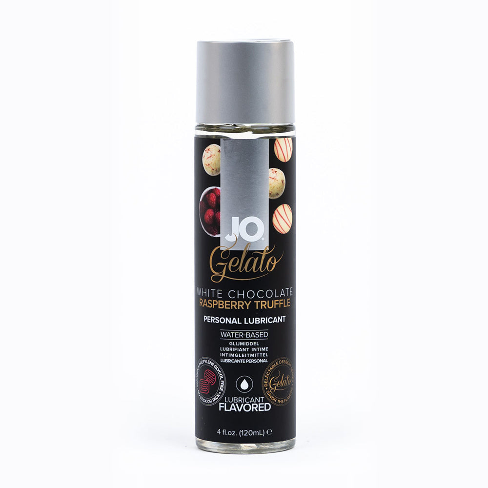 JO Gelato White Chocolate Rasberry Truffle Water-Based Lubricant 4 oz. JO Gelato White Chocolate Rasberry Truffle Water-Based Lubricant 4 oz.