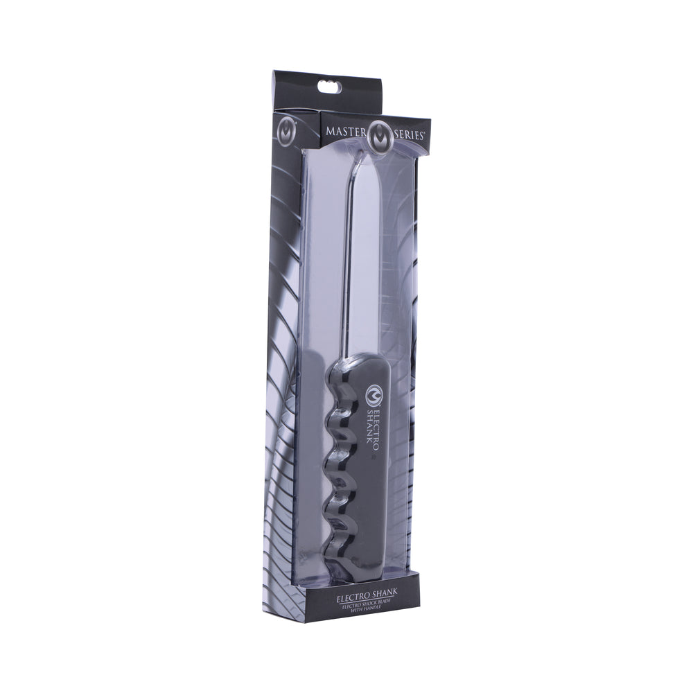 Master Series Electro Shank Shock Blade Handle Master Series Electro Shank black shock blade with grooved handle in box