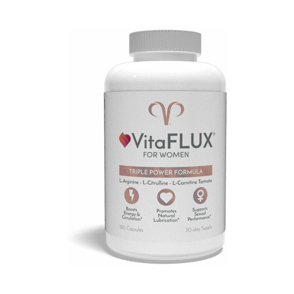 VitaFLUX for Women Supplement Pills 180-Count white VitaFLUX for Women bottle marked 180 capsules and 30-day supply