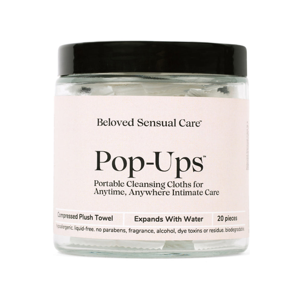 Beloved Pop-Up Cleansing Cloths Beloved Pop-Ups 20-count compressed cleansing cloth jar