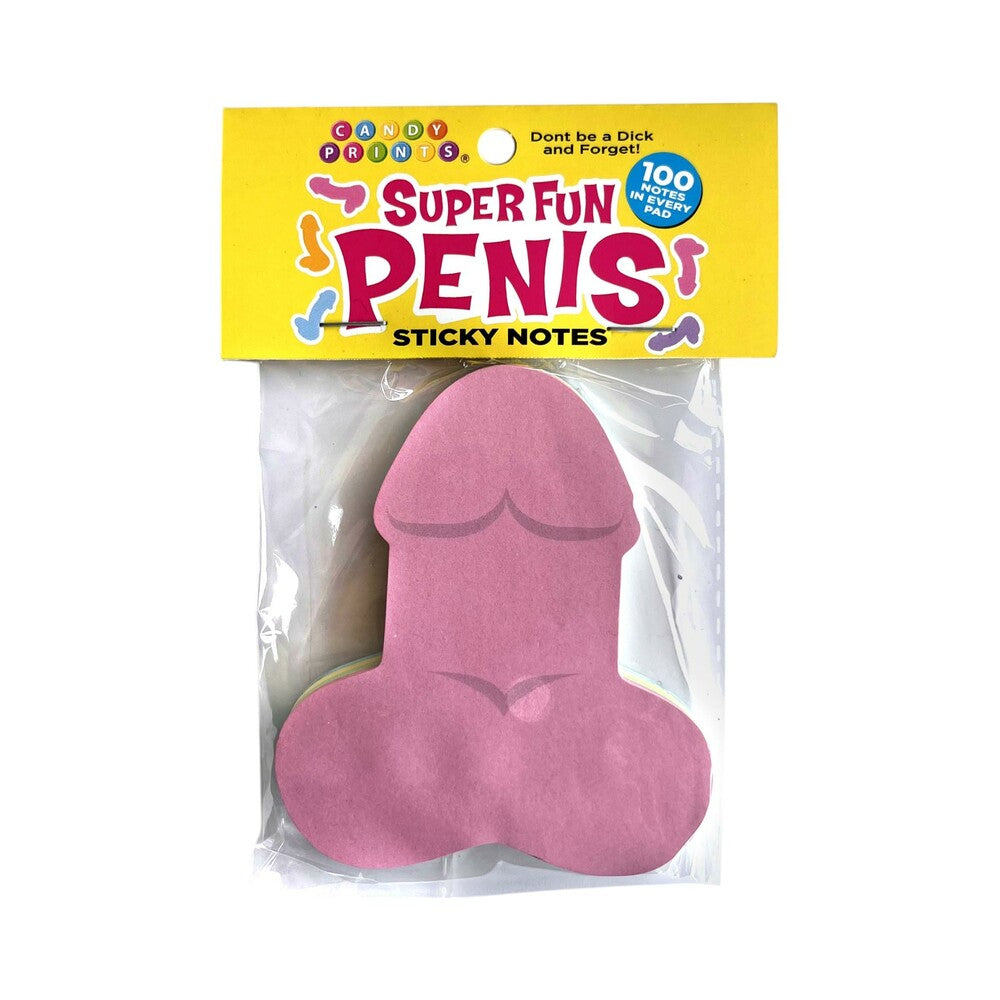 Super Fun Penis Sticky Notes Pink Super Fun Penis sticky notes 100-count package