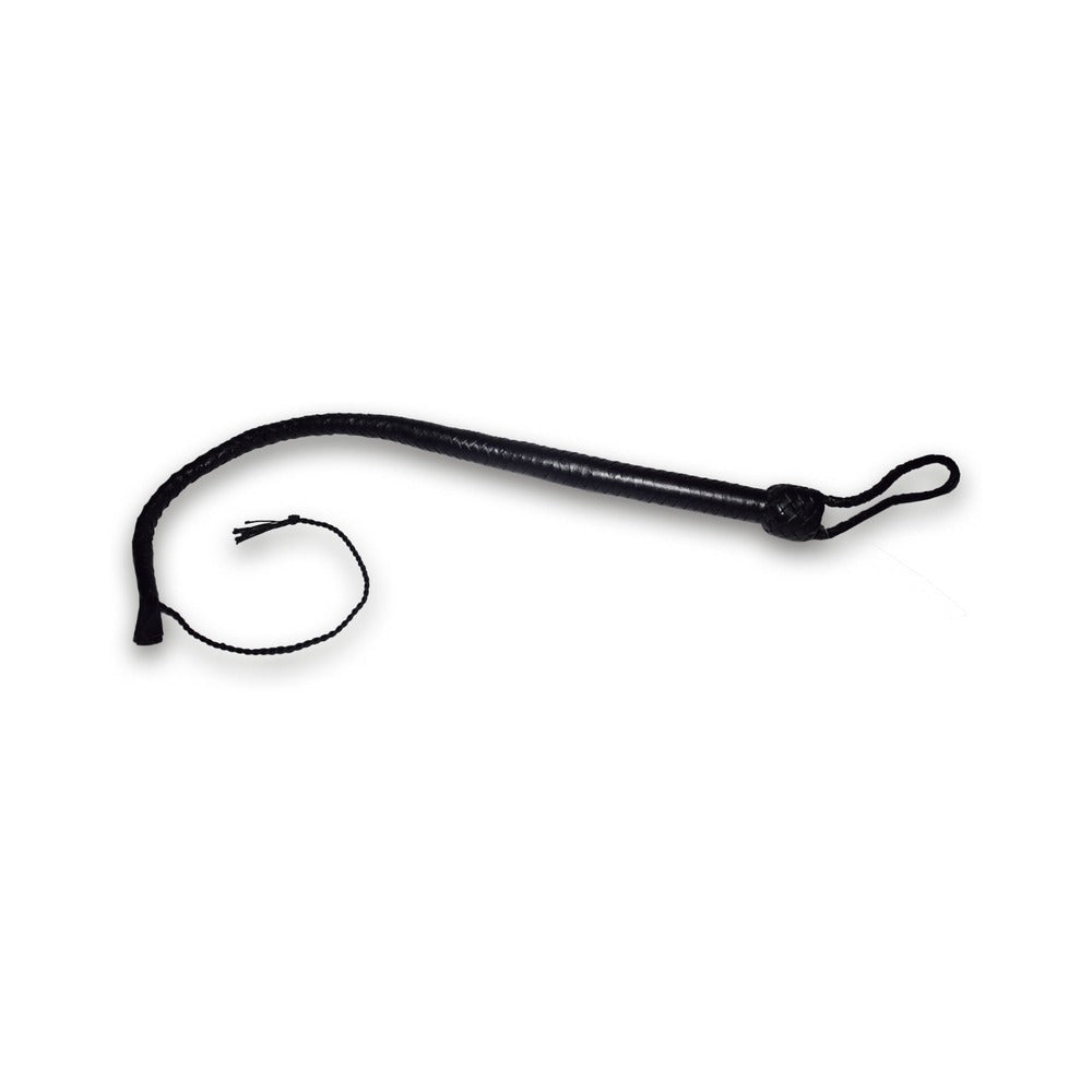 Prowler RED Turkish Knot Whip 2 ft. Full view of Prowler RED black Turkish Knot whip 2 foot