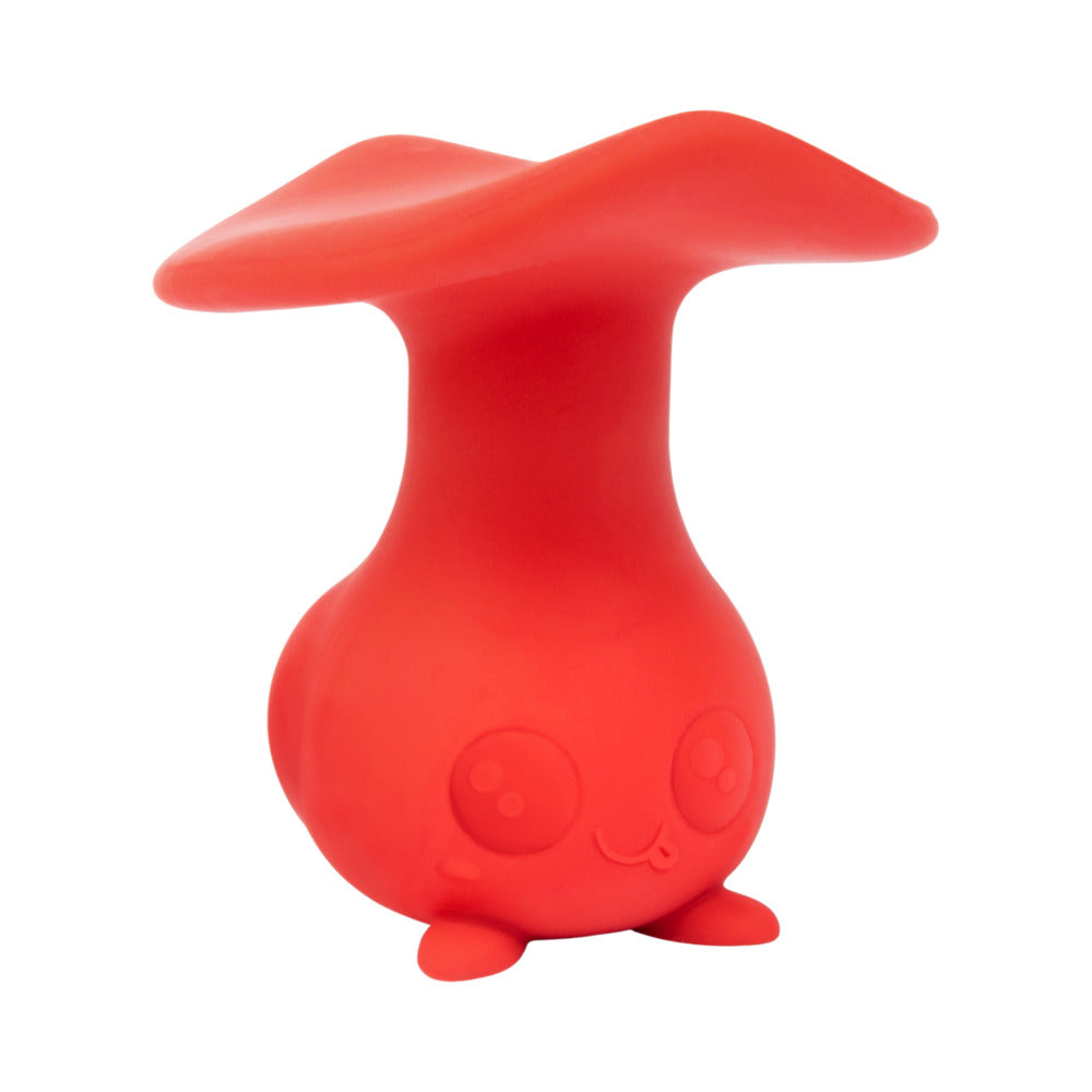 Cute Little Fuckers Morrie Red Front view of red Cute Little Fuckers Morrie mushroom-shaped vibrator