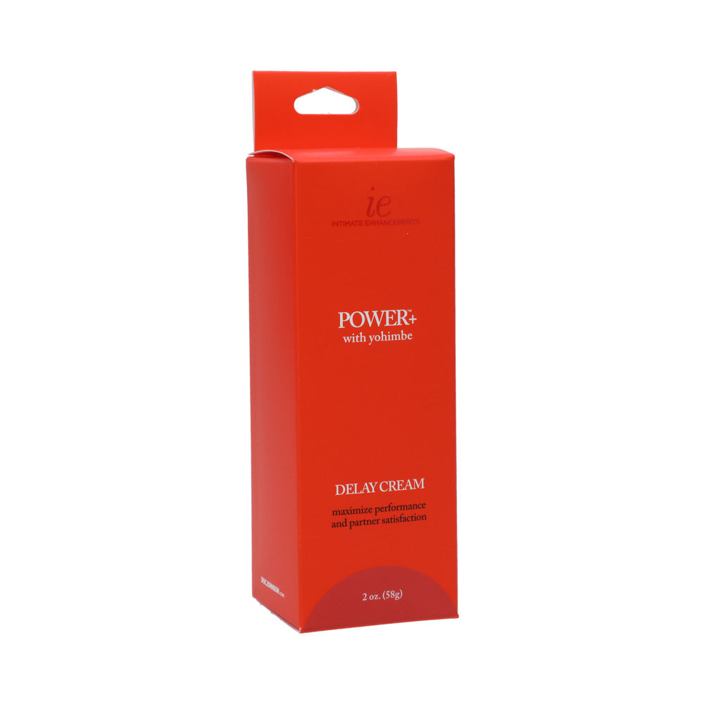 Power + Delay Cream 1oz. Doc Johnson Power Plus Delay Cream one-ounce red retail box