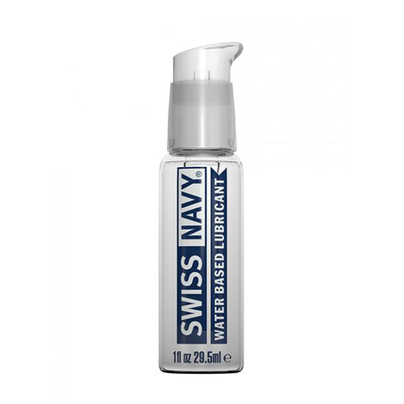 Swiss Navy Water-Based Lubricant 1 oz. Swiss Navy Original 1 oz clear water-based lubricant pump bottle