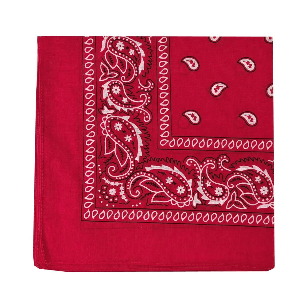 Prowler RED Hanky Red Folded red Prowler RED hanky with white paisley border
