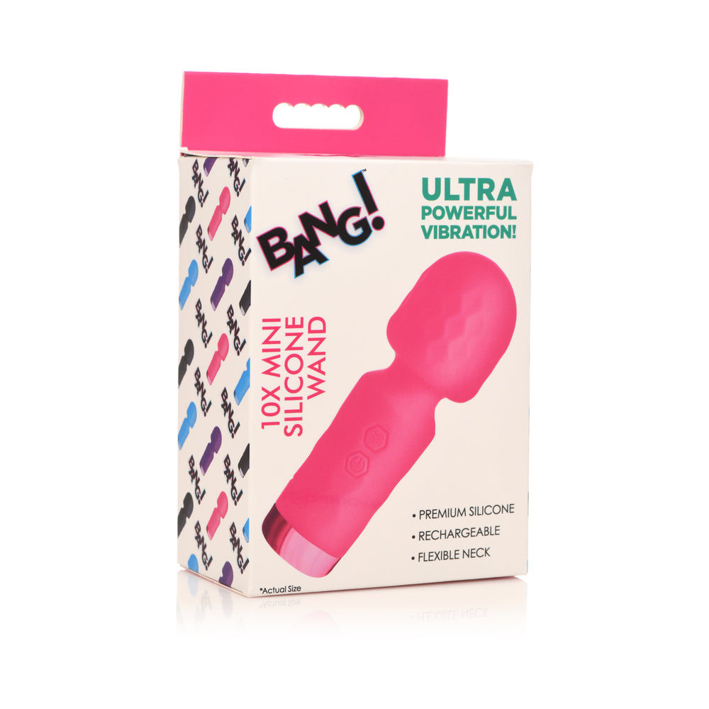 BANG! 10X Mini Silicone Wand Pink BANG! 10X Mini Silicone Wand Pink