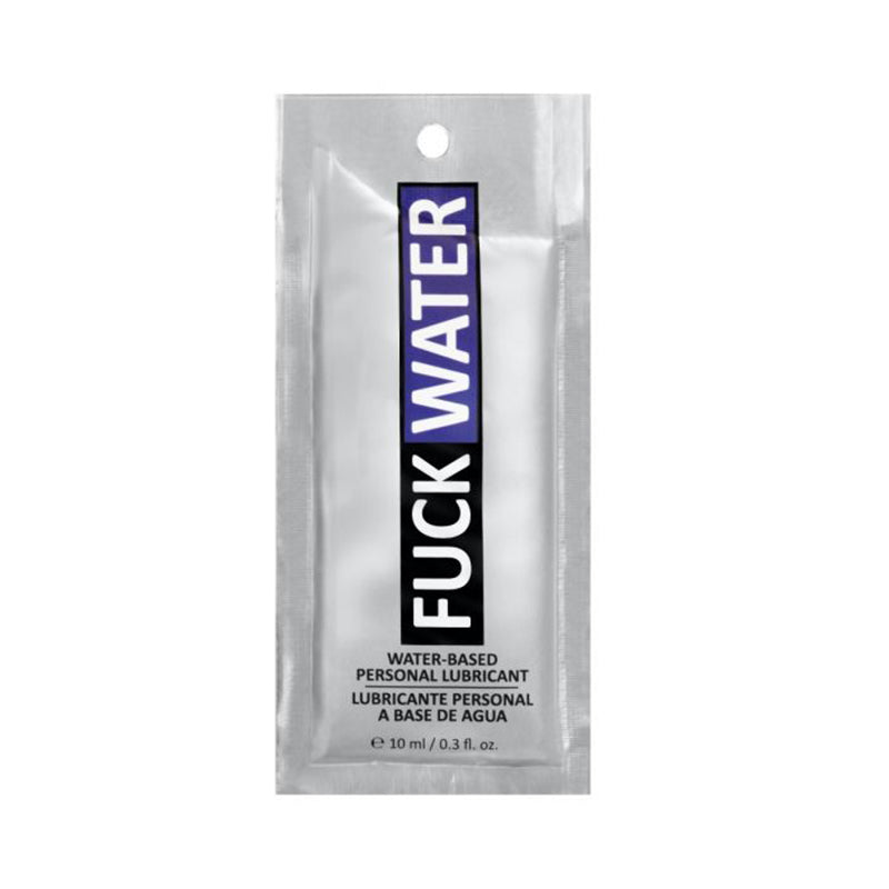 Fuck Water Original H2O .3oz Packet (100/Box) Fuck Water Original H2O 0.3 oz white lubricant packet