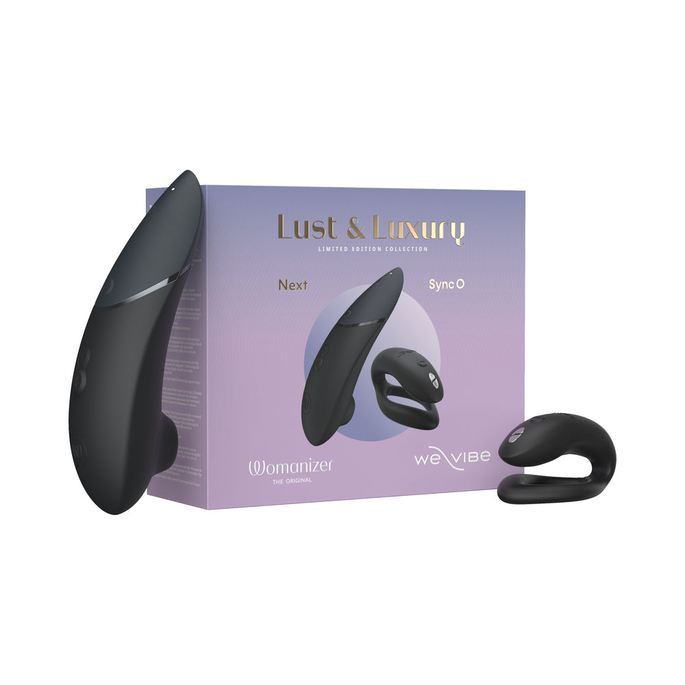 Womanizer x We-Vibe Lust & Luxury Collection Black black Womanizer Next and We-Vibe Sync O with Lust and Luxury box