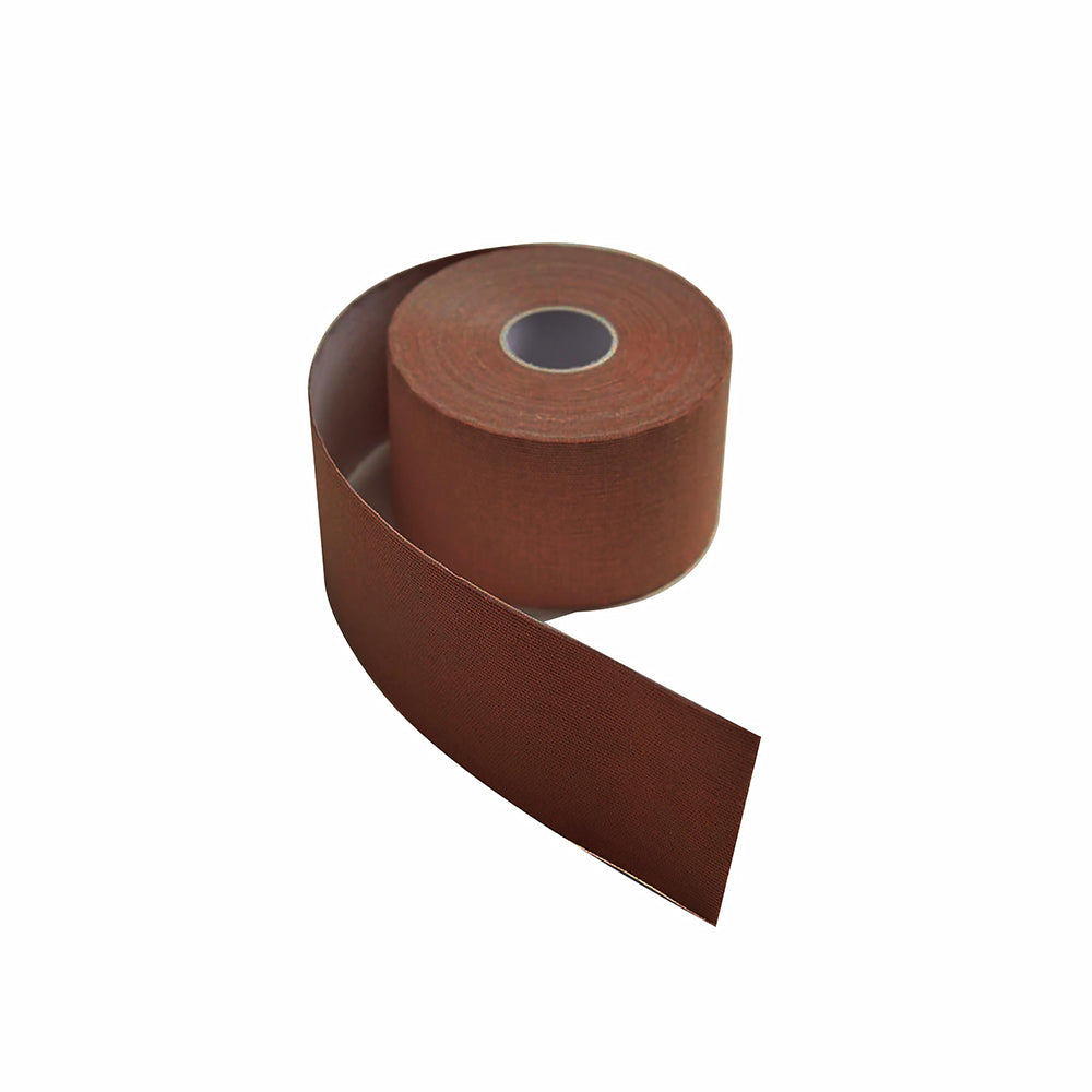 Neva Nude Boob Tape 16 '' Dark roll of dark brown Neva Nude cotton boob tape with cardboard core