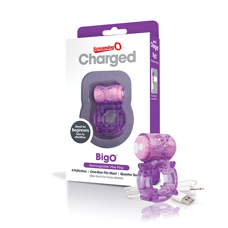 Screaming O Charged Big O - Purple Charged Big O Purple Ring with USB cable and retail carton