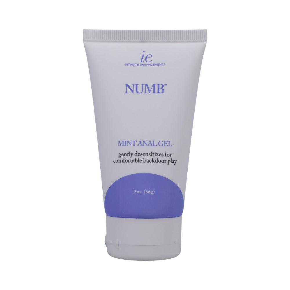 Doc Johnson Numb Anal Gel Mint 2 oz. Bulk Front of Doc Johnson Mint anal gel 2 oz bulk tube