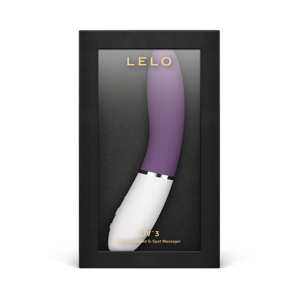 LELO LIV 3 App-Controlled G-Spot Vibrator Plum Plum LELO LIV 3 displayed upright in black window box