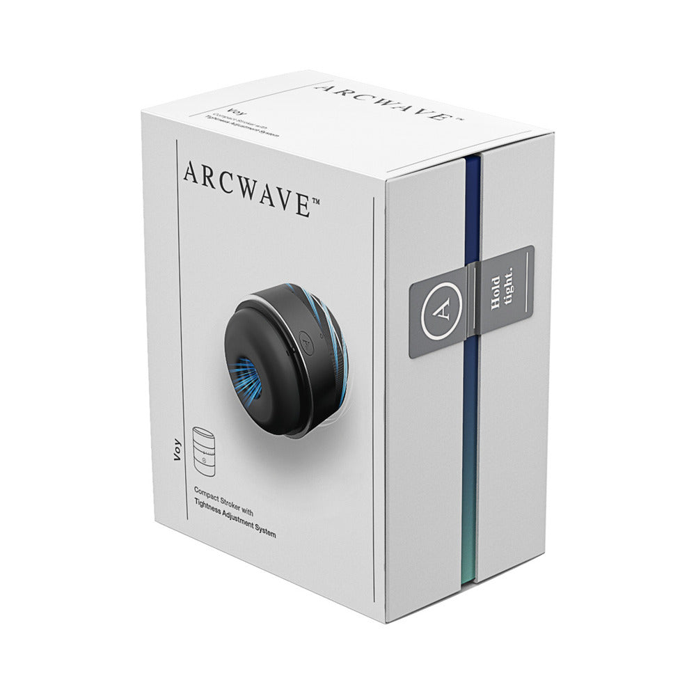 Arcwave Voy Compact Stroker With Tightness Adjustment System Black Black Arcwave Voy compact stroker and retail package