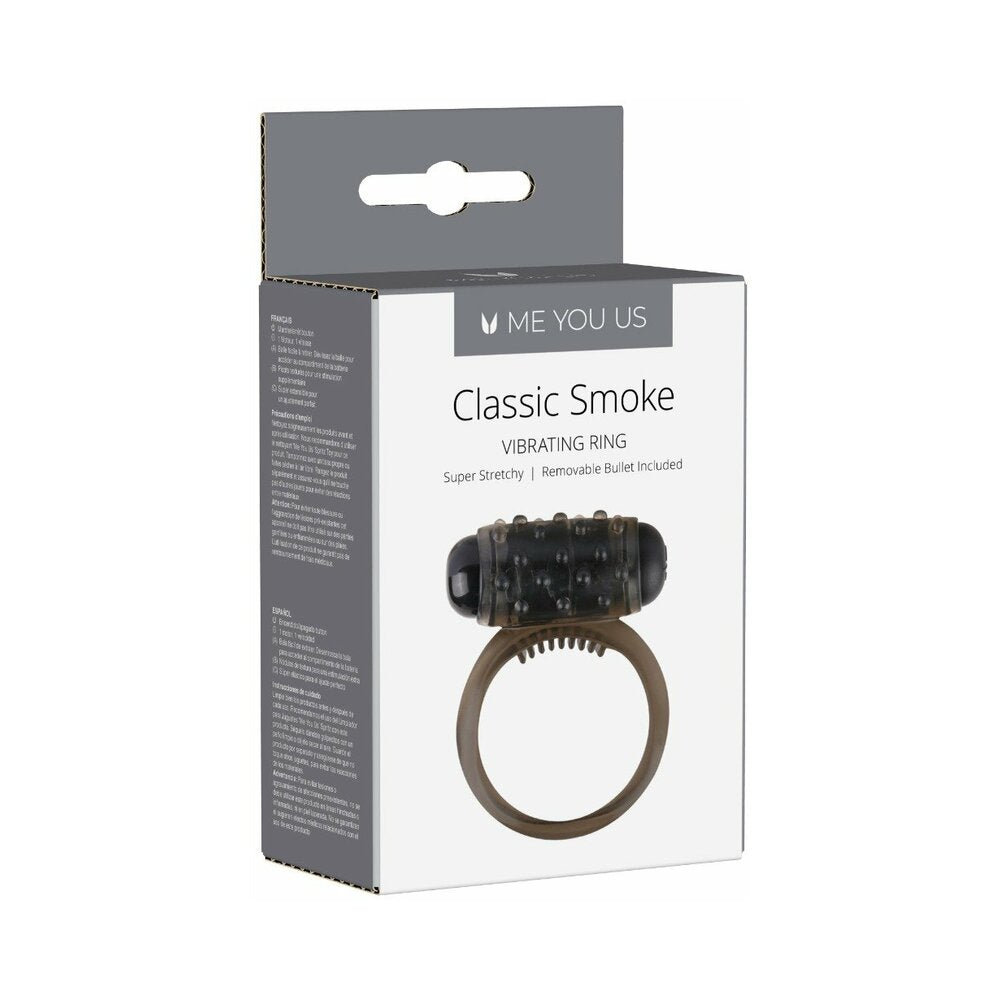 Me You Us Classic Smoke Vibrating Ring Me You Us Classic Smoke gray vibrating ring in retail box
