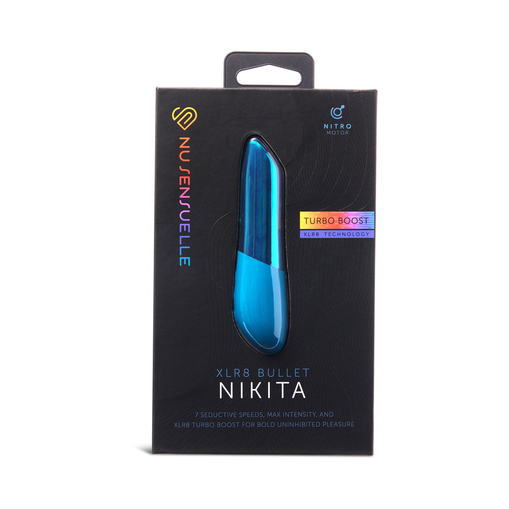 Nu Sensuelle Nikita Bullet with Nitro Motor Deep Turquoise Nu Sensuelle Nikita Bullet with Nitro Motor Deep Turquoise