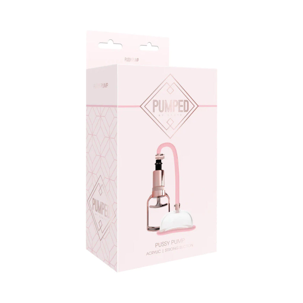 Pumped Pussy Pump Rose Pumped rose suction cup, hand pump and pink tube in retail box