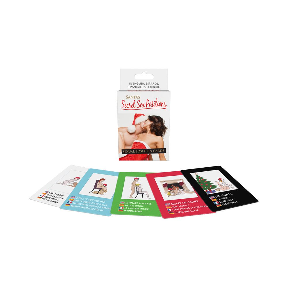Santa''s Secret Sex Positions Cards Santa's Secret Sex Positions case with illustrated cards spread out