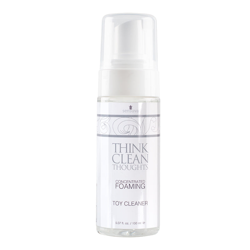 Sensuva Think Clean Thoughts Concentrated Foaming Cleaner 5.07 oz. Sensuva Think Clean Thoughts clear foaming cleaner pump bottle