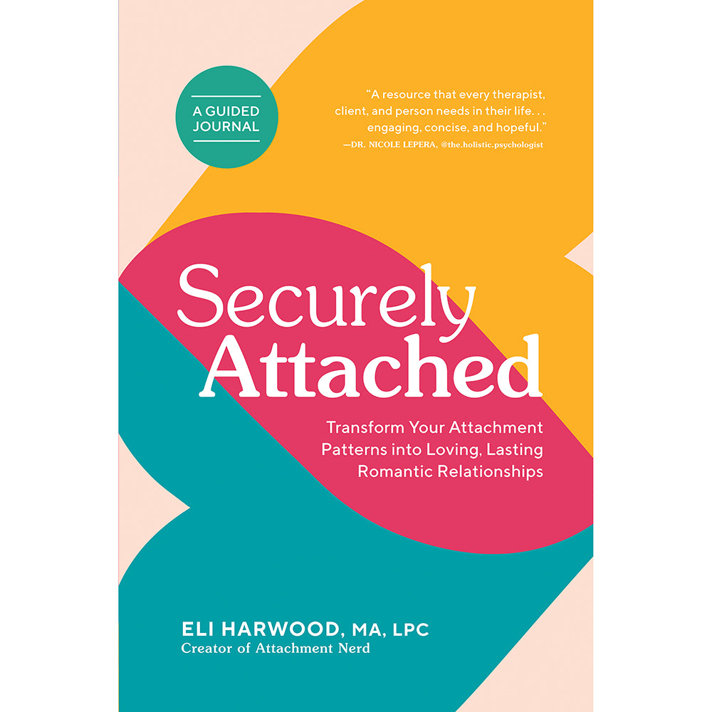 Securely Attached color-block Securely Attached guided journal cover with Eli Harwood author credit