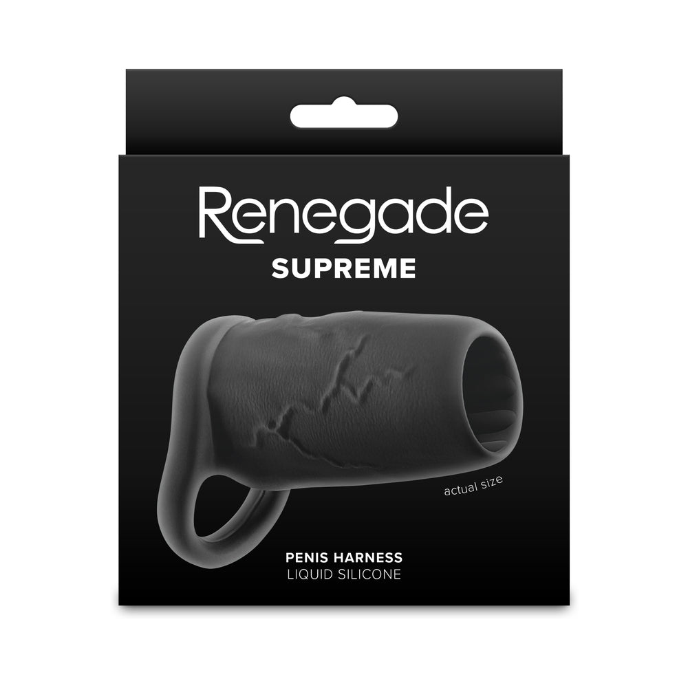 Renegade Supreme Black Boxed black Renegade Supreme harness with support loop