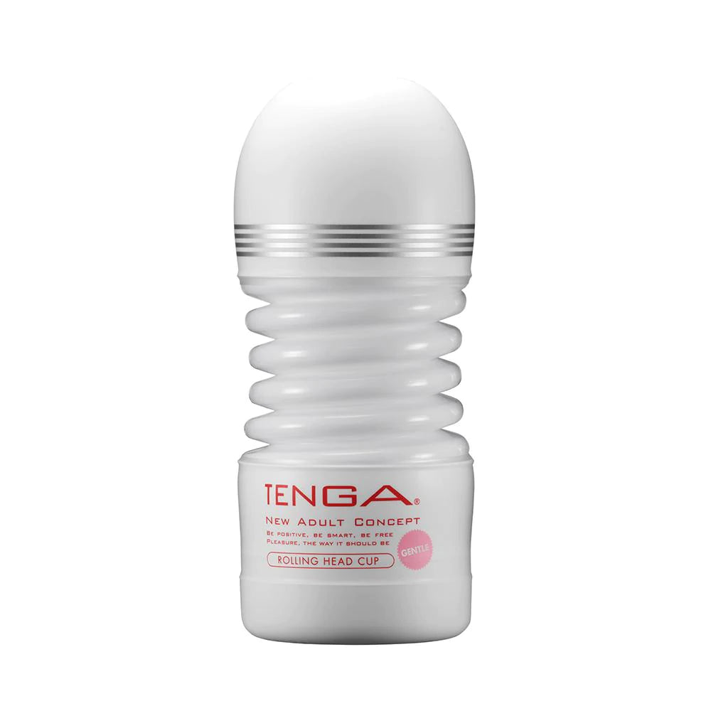 White Tenga Gentle Rolling Head Cup with accordion middle