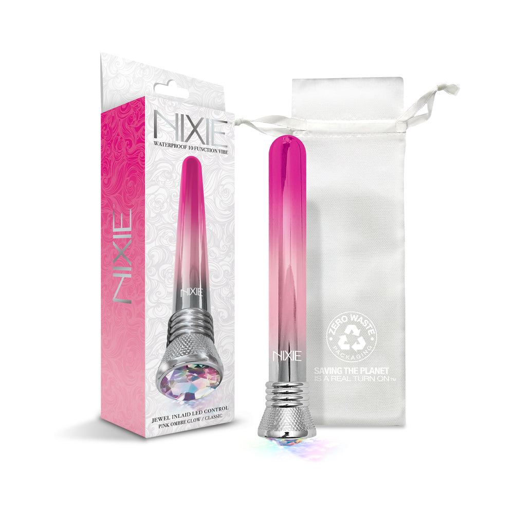 Nixie 10-Function Waterproof Classic Vibe - Pink Ombre Glow Nixie Pink Ombre classic vibe with box and white pouch