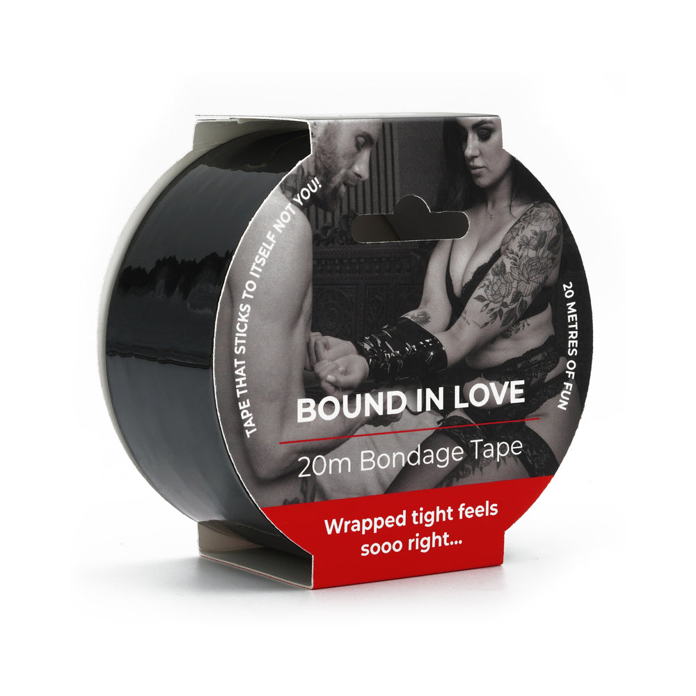 SEI MIO Bound In Love 20m Bondage Tape SEI MIO Bound in Love 20-meter black bondage tape roll