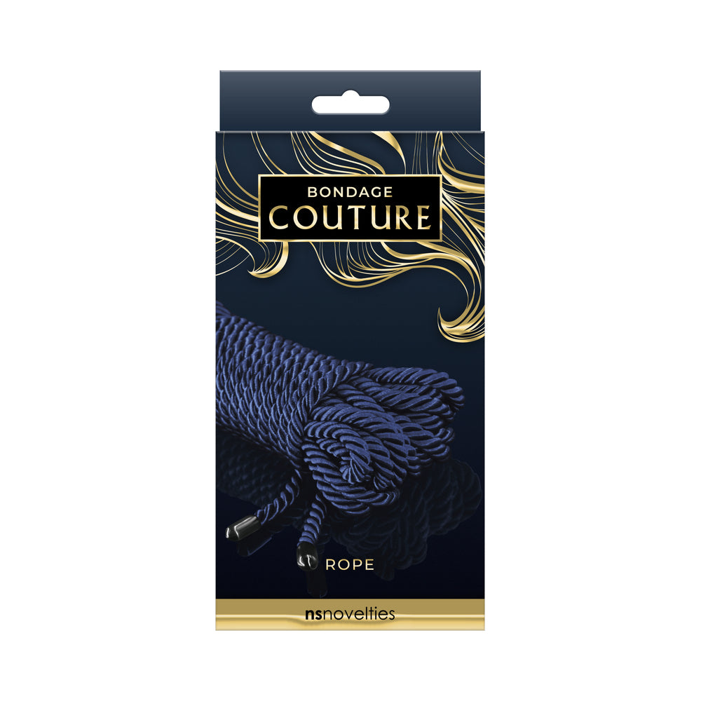 Bondage Couture Rope 25 ft. Blue Bondage Couture blue 25-foot rope retail package