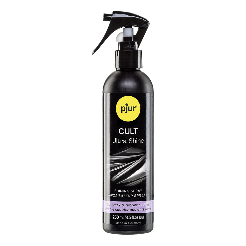 Black 8.5 oz pjur Cult Ultra Shine bottle with trigger spray head