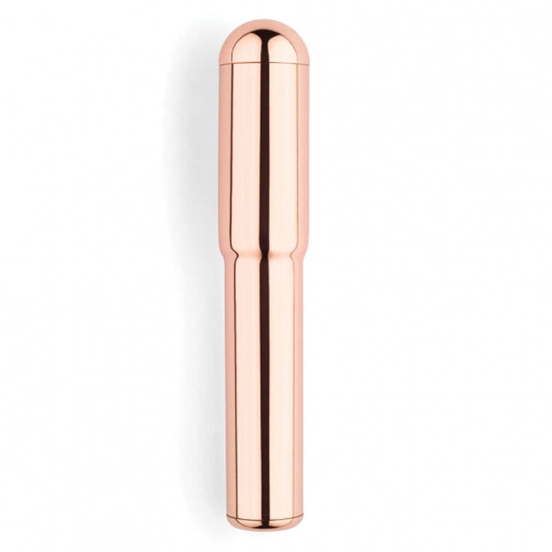 Le Wand Chrome Grand Bullet Rechargeable Vibrator Rose Gold Rose-gold Le Wand Chrome Grand bullet with rounded capsule shape